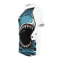 thumbnail image 3 of 3d Creature Shark Can Swallow Be Careful Unisex AOP Cut & Sew Tee, 3 of 7