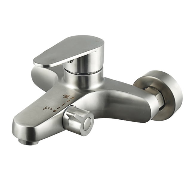 Robinet de Douche en Acier Inoxydable, Mitigeur Chaud et Froid pour Salle de Bain