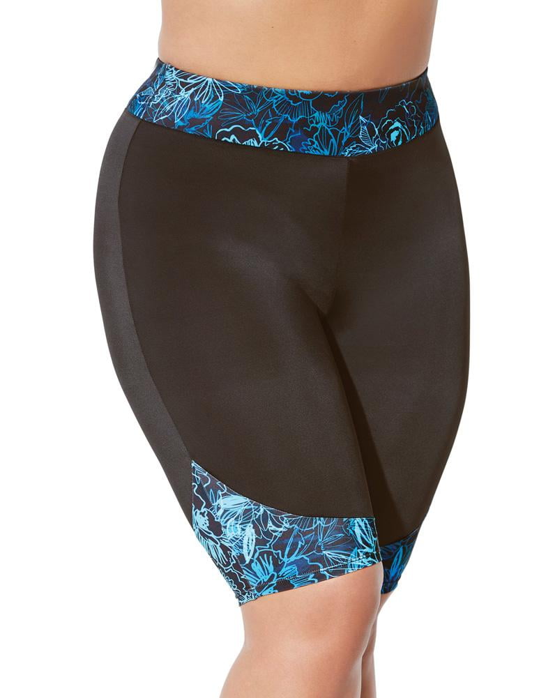 Swimsuits For All Women's Plus Size Chlorine Resistant Printed Swim