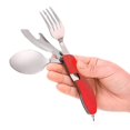 thumbnail image 1 of Ensemble de Vaisselle de Camping Extérieur 4 en 1 Cuillère Pliante en Acier Inoxydable, 1 of 1