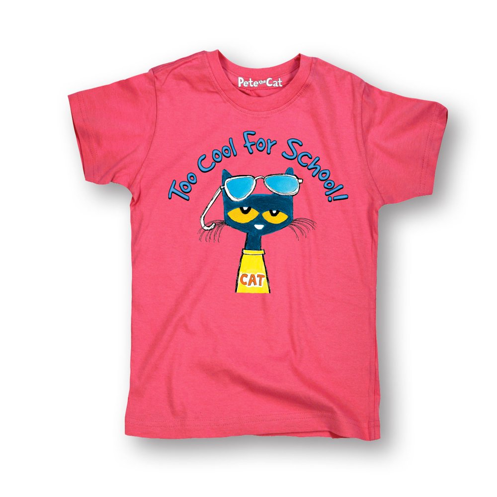 PETE THE CAT Pete The Cat Too Cool For School Multi Youth Short Sleeve Tee