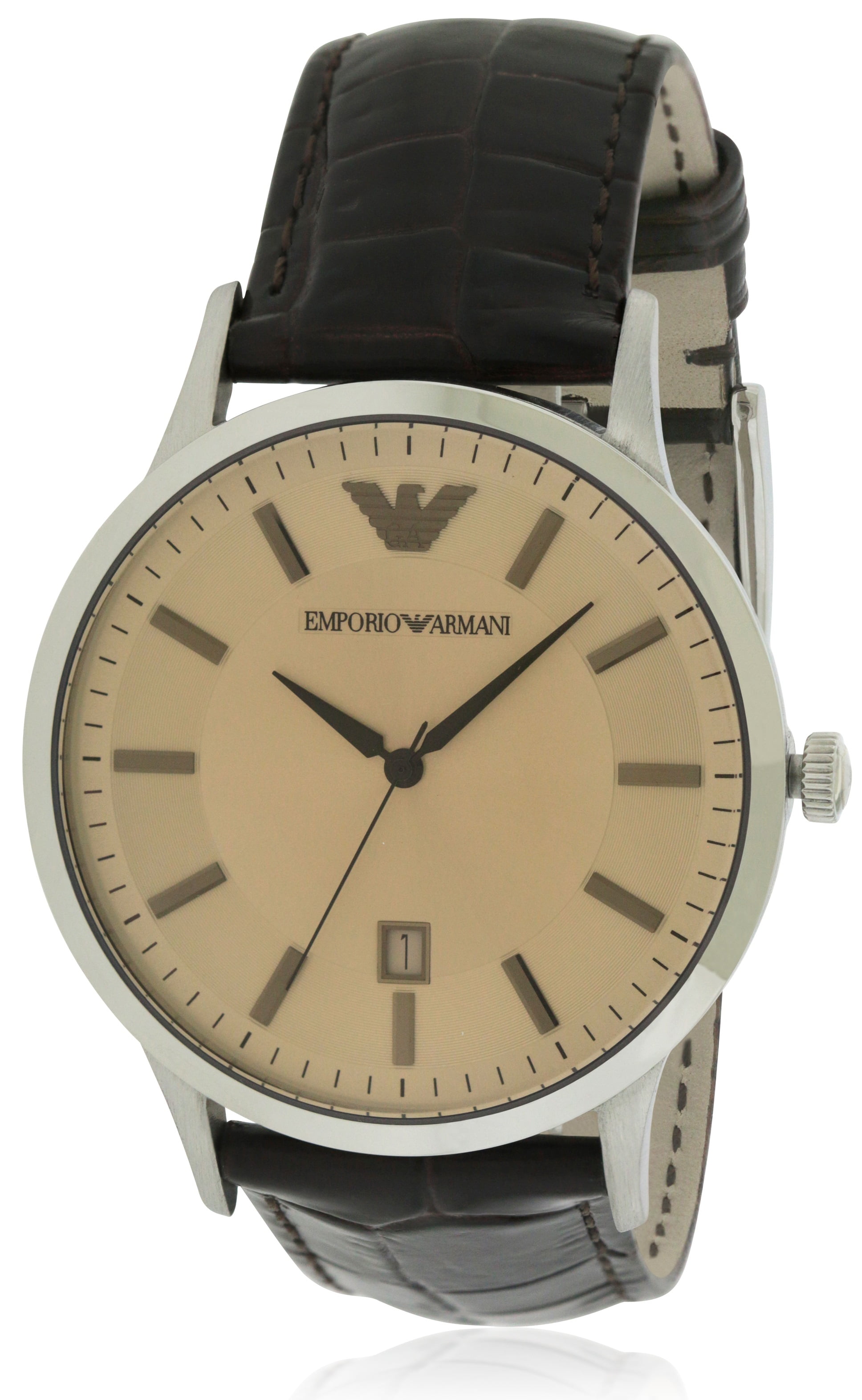 Emporio Armani Men's Emporio Leather Classic Watch AR2427 - Walmart.com
