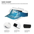 thumbnail image 3 of Fuzoiu Heart Shaped Cloud Print Adult Sunscreen Visor Cap,Adjustable Summer Cap for Men Women,Unisex Running Outdoor Beach Hat, 3 of 7