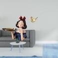 thumbnail image 2 of Adorno moderno de resina con forma de princesa pájaro, llavero, elegante estatua de animal, multiusos para guardar dulces, ideal para la sala de estar, 2 of 8