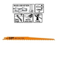 thumbnail image 3 of CMT JS1617K-5 3 TPI 5-Piece 11-Inch HCS Saw Blades for Reciprocating Saws, 3 of 4
