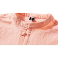 thumbnail image 5 of YUHAOTIN Funny Shirts White Long Sleeve Shirt Mens Long Sleeve Shirts Chinese Knot Button down Beach Yoga Casual Summer Shirts, 5 of 7