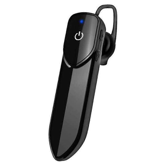 V19 Handsfree 4.2 Stereo Headset Single Dynamic Headphone Earphone with Microphone (Black)