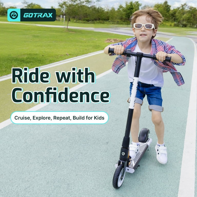 Gotrax GKS mini electric scooter for kids ages 6-12, 150w motor
