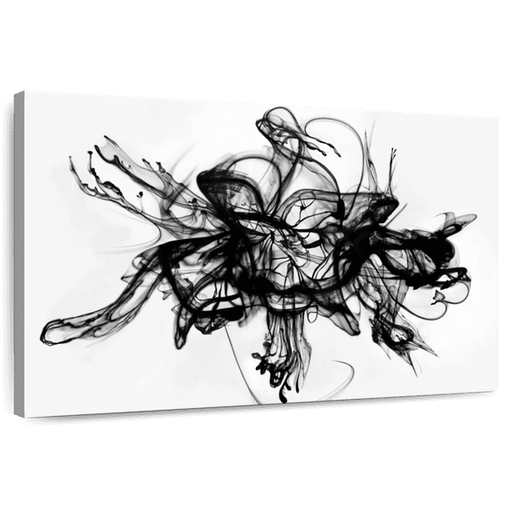 Elephant Stock Alchemy Wall Art - Horizontal Canvas Wall Art - Living Room Wall Decor - Abstract Canvas - Black And White Decor By Ben Heine - 12" x 8"