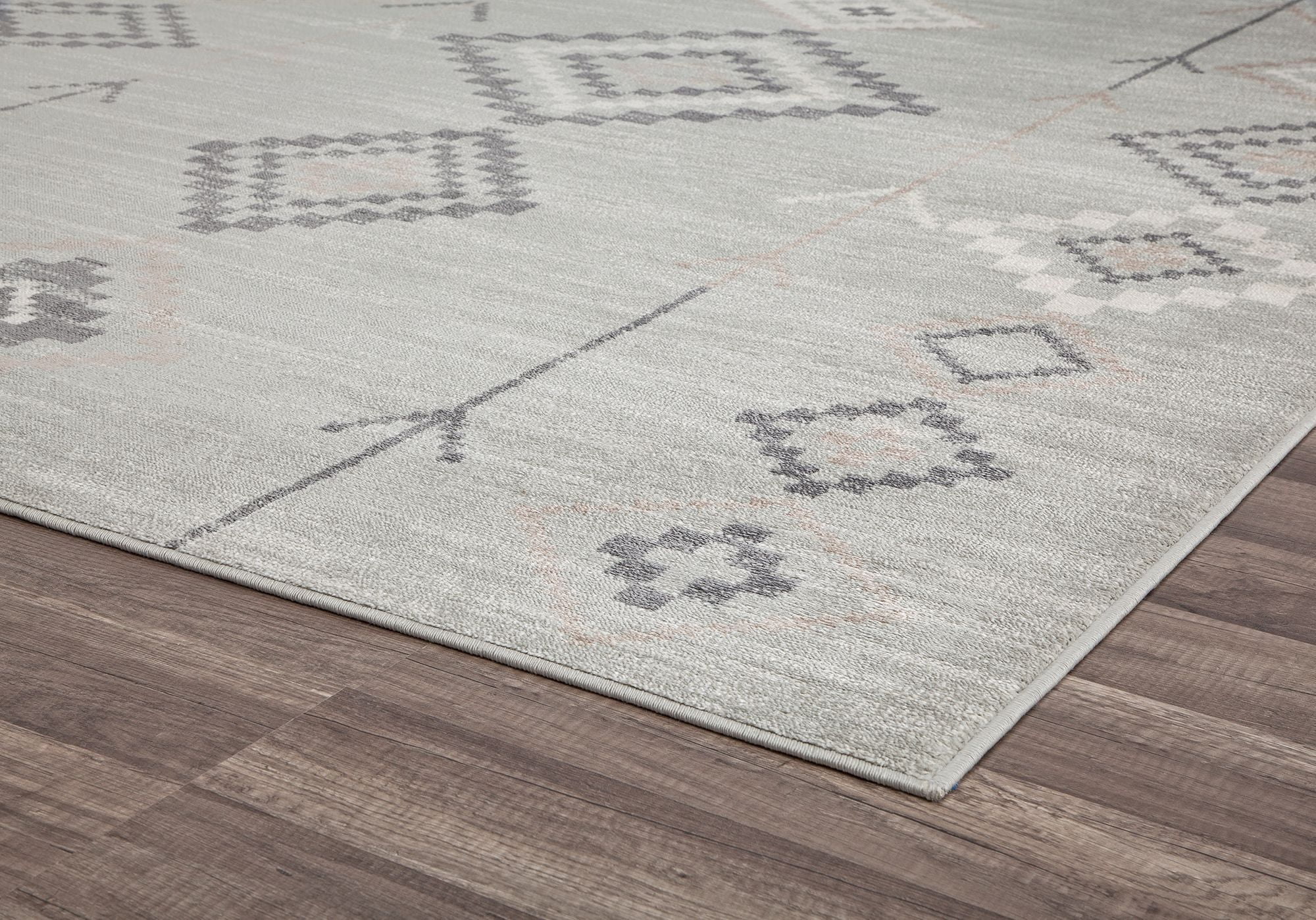 Soleil BR15J Native Fog Tribal Moroccan gray Area Rug, 8'9"x12'