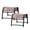 Beige, variant on FUNDAZE Outdoor Ottoman 2-Pack, Patio Footrest Stools – Waterproof & Lightweight for Balcony, Backyard, Deck, Indoor Use, Beige