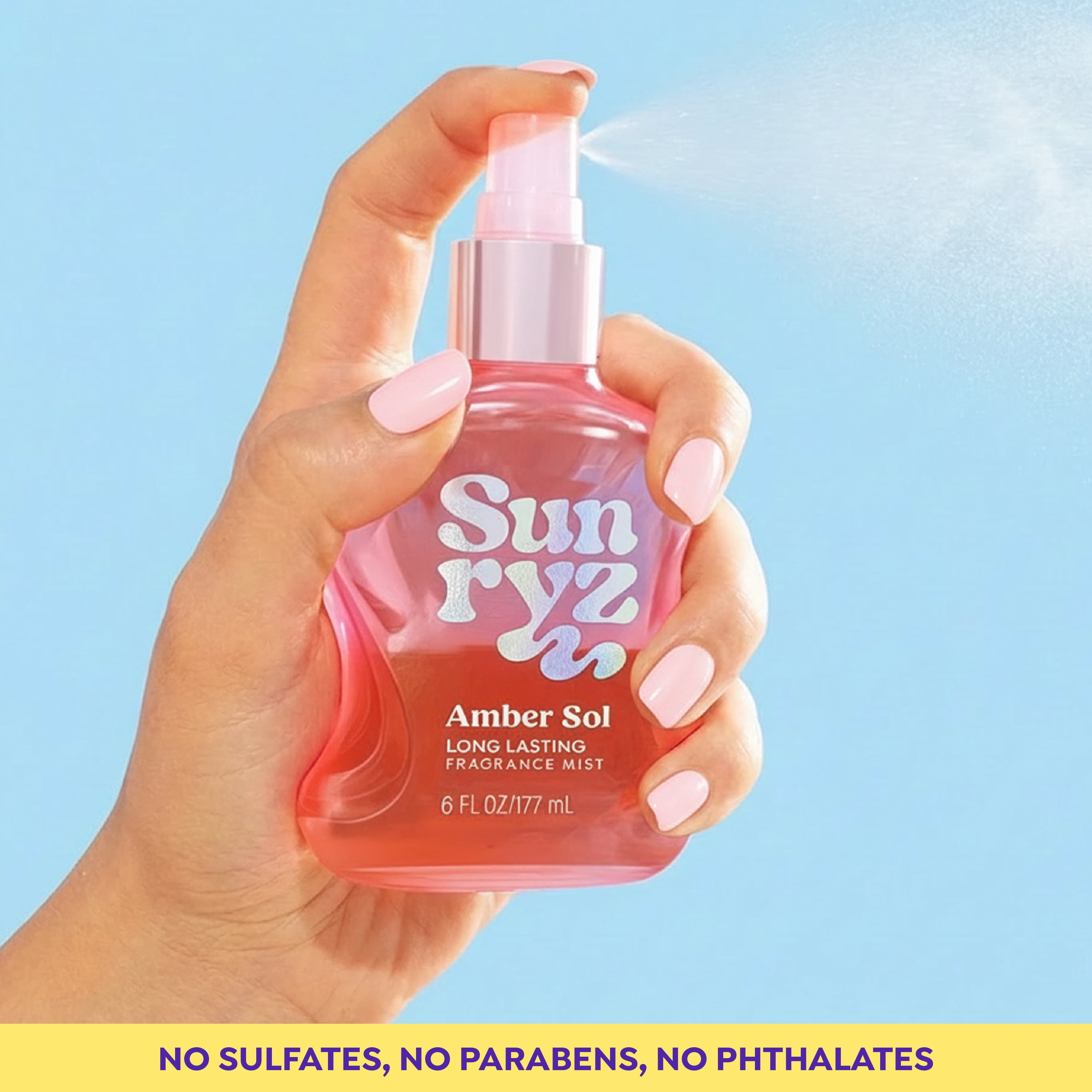 Sunryz Amber Sol Long-Lasting Fragrance Body Mist, 6 fl oz