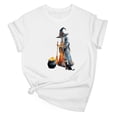 thumbnail image 2 of Frostluinai Halloween Witch Shirts for Women Funny Witchy Graphic T-Shirt Fall Holiday Short Sleeve Crew Neck Tops Everyday Casual Daily Wear, 2 of 3