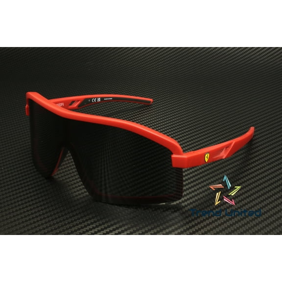 FERRARI SCUDERIA FZ6010U 514 87 Matte Red Grey 43 mm Men's Sunglasses