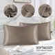 thumbnail image 4 of Funda de Almohada de Seda Sintética, Funda de Almohada de Satén Reversible de Color Liso, Funda de Almohada para Dormir, 4 of 6