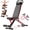 Black, variant on BAOKALER Adjustable Weight Bench, Adjustable Workout Bench with Resistance Bands, Multi-Function Strength Training Bench Press Exercise Equipment for Home Gym