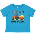 thumbnail image 3 of Inktastic Farming Cute Boy Loves Tractors Boys Baby T-Shirt, 3 of 5