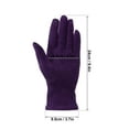 thumbnail image 3 of Spencer Womens Touchscreen Gloves, Winter Warm Thermal Soft Lining Suede Texting Gloves Windproof for Cold Weather, Purple, 3 of 9