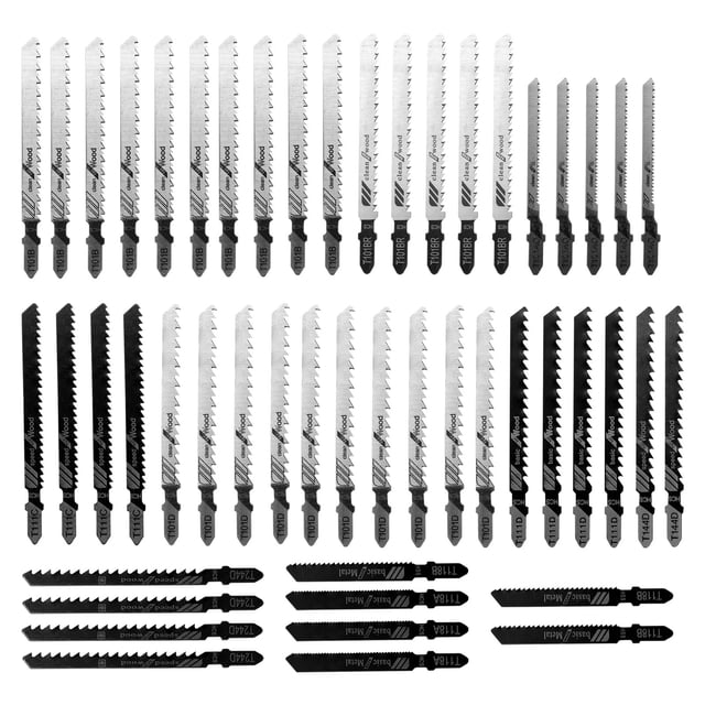 52 Pcs Saw-Bit à Main pour Outils de Coupe en Bois et Métal