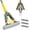 Yellow-grey, variant on Sponge Mop,Roller Sponge Mop with 3 Absorbent PVA Mop Refills,Self Squeeze Sponge Mops and Stainless Steel Handle,PVA Sponge Mops for Floor Cleaning