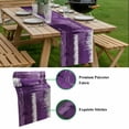 thumbnail image 5 of Purple Abstract Table Runner - 70 Inch Long, Kitchen Dining Table Runner Dresser Scarves, Modern Mottled Art Oil Painting Farmhouse Decor for Coffee Tables Wedding Party Banquet, 5 of 8