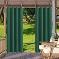 thumbnail image 2 of SHANNA W52'' x L 84'' Gazebo Patio Outdoor Curtains, Dark Green, 2 of 7