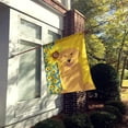 thumbnail image 2 of Summer Sunflowers Gold Golden Retriever Flag Canvas House Size, 2 of 5