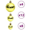 thumbnail image 5 of vidaXL Christmas Baubles 100 pcs Light Green 3 / 4 / 6 cm, 5 of 5