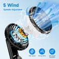thumbnail image 3 of Ventilador de mano Dhenrio Portable 180°, plegable por USB, recargable, 3 of 7