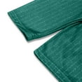 thumbnail image 7 of Fabrcox Stripes Mens Long Sleeve Green Polo Shirts Quarter Zip Collared Basic Casual Trendy Pullover Polo Shirts,Green XL, 7 of 7
