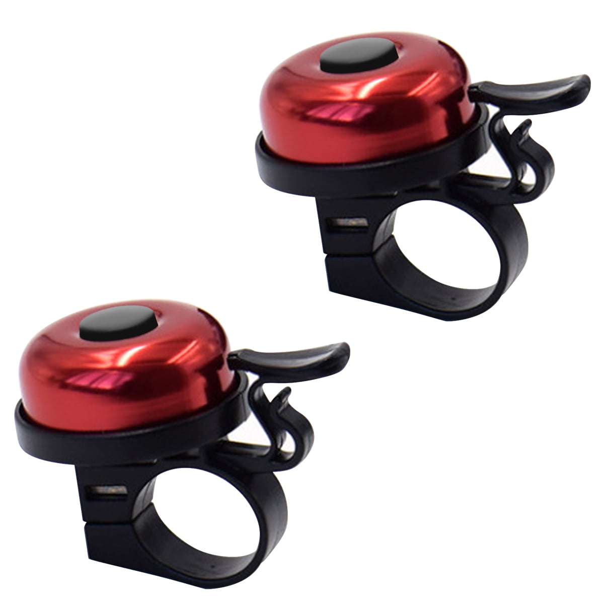 Cinvo Pack of 2 Bike Bells Kids Bicycle Ring Bell Loud Crisp Clear Sound Safe Cycling Aluminum Warning Scooter Tricycles Bell Flower Design for Kids Adults