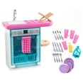 thumbnail image 4 of Barbie Indoor Furniture Set with Kitchen Dishwasher, 4 of 6