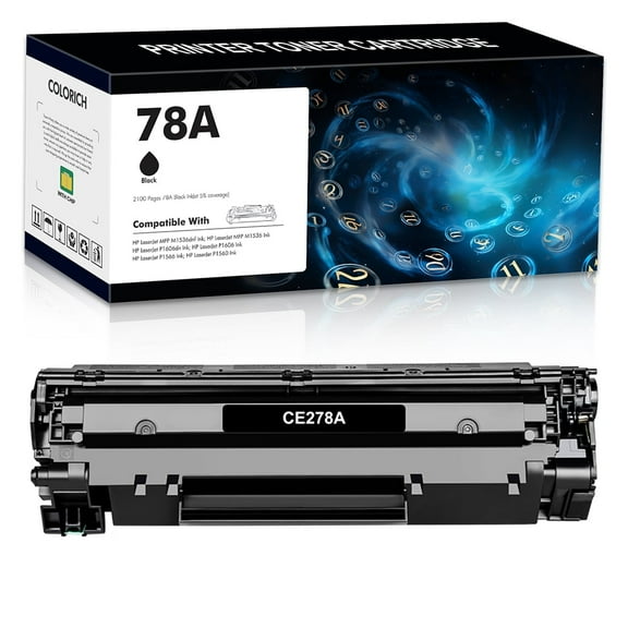 78A CE278A Toner Cartridge Compatible for HP 78A CE278A 278A HP Laserjet Pro laserjet M1536dnf MFP P1606dn 1536dnf P1606 P1566 P1560 M1536 Printer Ink (Black, 1-Pack CE278D)