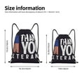 thumbnail image 2 of Fuzoiu Veterans Day2 Print Drawstring Backpack for Gym, Travel, Yoga,Sports Sackpack String Bag for Women Men-Small, 2 of 6