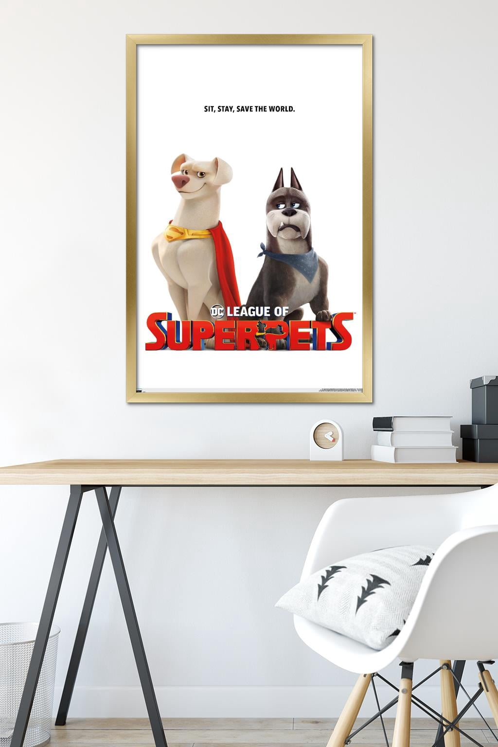 DC League of Super-Pets - Krypto and Ace Wall Poster, 22.375" x 34" Framed