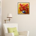 thumbnail image 3 of DIY Diamond Painting Kit for Home Decoration - 30x30cm Floral Design with High-Definition Canvas, Colorful Resin Rhinestones, and Complete Tools (Pen, Glue, Tray) - Optional Flower Patterns, Unframed, 3 of 6