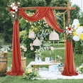 thumbnail image 3 of 1Panel Curtains Chiffon Fabric Shade Cloth Party Supplies Monolithic Wedding Decoration With Drapery Arches, 3 of 8