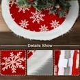 thumbnail image 2 of Sanmadrola Christmas Tree Skirt Red White Plush Skirts Christmas Decorations Indoor Xmas Ornaments Holiday Decor for Party, 36in, 2 of 7
