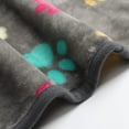 thumbnail image 5 of 1 Pack 3 Blankets Fluffy Premium Fleece Pet Blanket Flannel Paw Bone Printed Throw for Dog Cat, 5 of 8