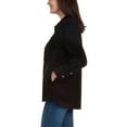 thumbnail image 2 of Matty M Women's Corduroy Cotton Blend Relaxed Fit Button Up Shirt Jacket-Black / M, 2 of 6
