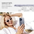 thumbnail image 3 of Design for iPhone 15 Pro Case Glitter Full Body Protective 3 in 1 Heavy Duty Hybrid Hard PC Rugged Transparent Bling Sparkle Cover Phone Cases for Apple iPhone 15 Pro 6.1", Clear, 3 of 9