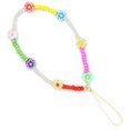 thumbnail image 1 of Beaded Phone Lanyard Colorful Flower Phone Chain Strap Cellphone Wrist Strap, 1 of 10
