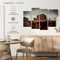 thumbnail image 5 of Elephant Stock Navajo Cowboy Wall Art - Horizontal Multi Panel Canvas - Living Room Wall Decor - Our America Multi Panel - Brown And Gray Decor - 75" x 48", 5 of 8