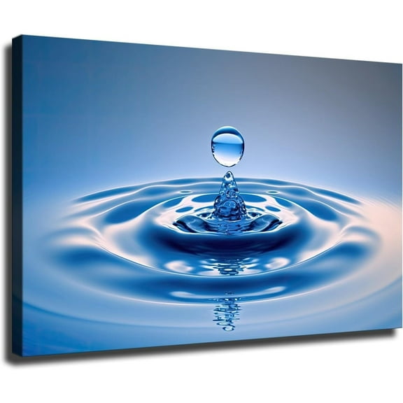 Drop of Water Drop Shock Ripple Water Poster Wall Art for Living Canvas Wall Art Printins Room Bedroom Decor Home Decor