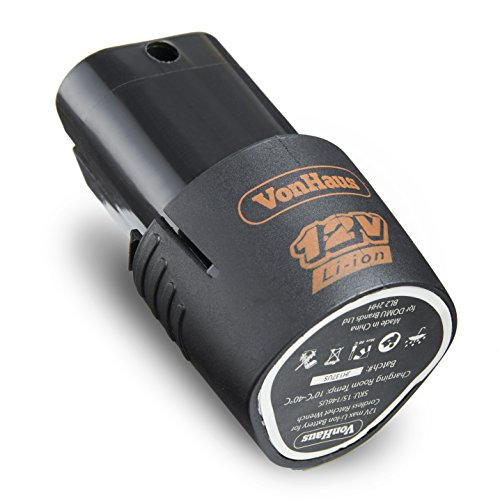 Buy VonHaus Spare 12V LithiumIon Battery for the VonHaus 3/8 and 1/4