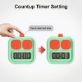 thumbnail image 5 of KADAMS Digital Kitchen Timer, Magnetic Countdown & Count-Up Timer for Cooking, Baking, Classroom, Office, Kids, Teachers - Large LCD Display, Stand & Hook (Green), 5 of 7