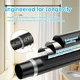thumbnail image 5 of Black Spring Tension Curtain Rods Shower Curtain Rod for Bathroom, Shower Rod 42-98 Inch Adjustable,Spring Tension Curtain Rods, Rust-Resistance, Non-Fall Down, No Drilling, 5 of 15