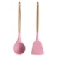thumbnail image 1 of Utensilios de cocina del silicón de la cocina, sistema del utensilio de cocina de 2 piezas, utensilios de cocina de madera fáciles de limpiar, 1 of 5
