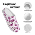thumbnail image 5 of Goofa Orchids Flowers Print Womens Mens Cotton Lightweight House Slippers , Washable Home Slippers,Indoor Comfy Bedroom Cozy Slippers-39/40, 5 of 7