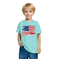 thumbnail image 6 of Ugoldhm Boys' Patriotic Independence Day Tees Red, White & Blue Crew Neck Shirts Cotton Summer Outfits Size 3-10Y, 6 of 6